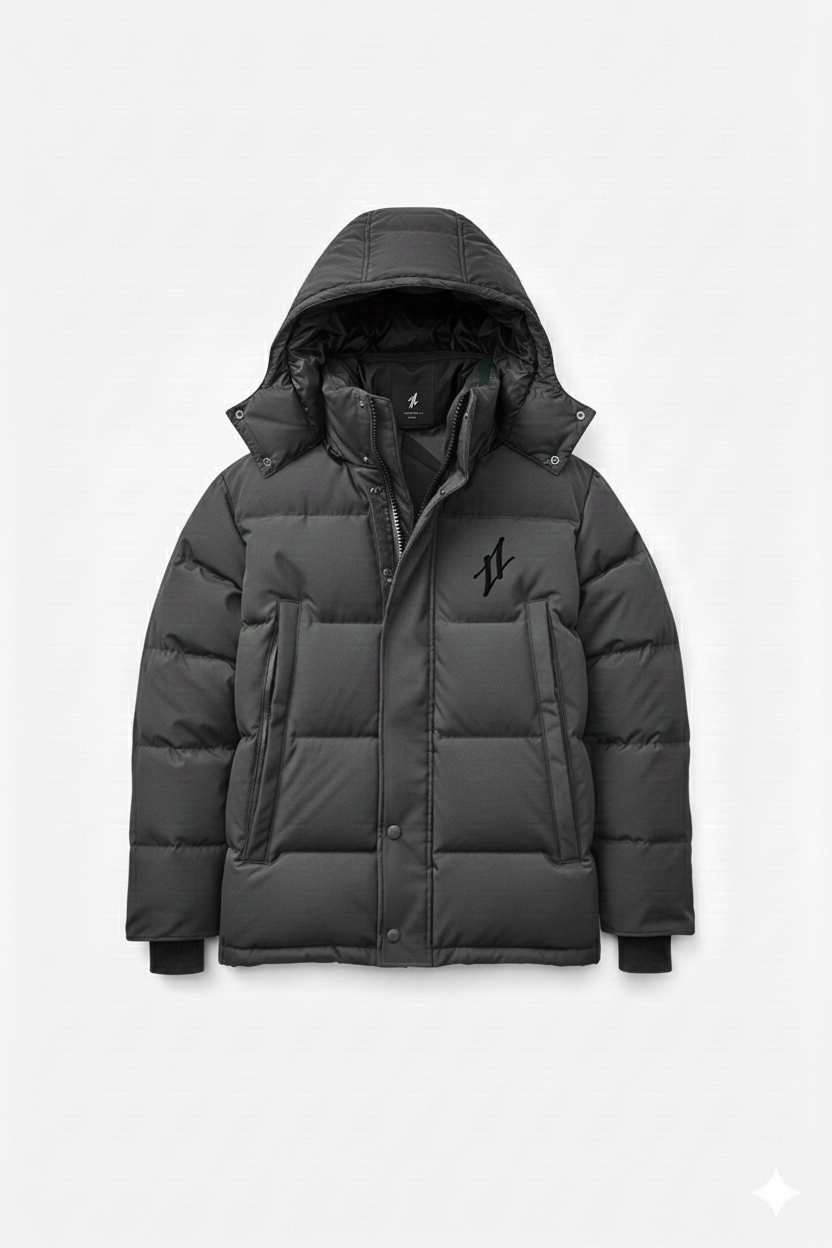 Puffer jacket gris